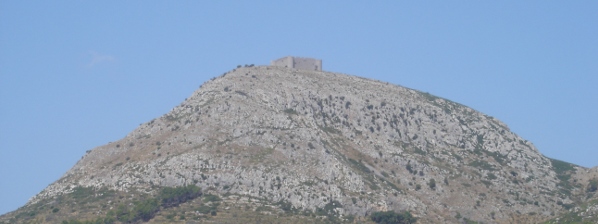montgri castle from distance